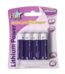 Batterij AA, 4 stuks, Lithium